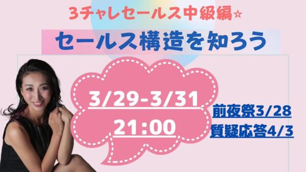 もっと3チャレ！セールス中級編 アーカイブ